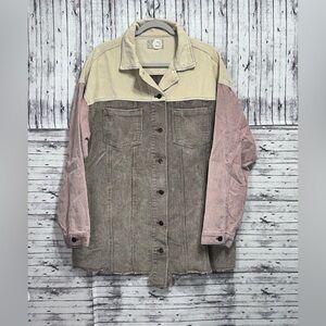 Oli & Hali Corduroy Multicolored Shacket